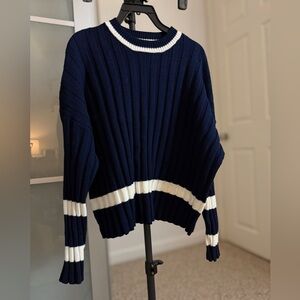 ‼️Navy and White Women's  knit Set‼️